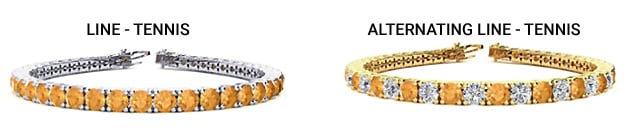 Diamond Accents and Mounting for a Citrine Bracelet