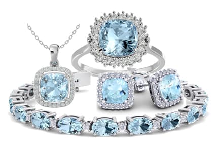 Aquamarine Gemstone Jewelry