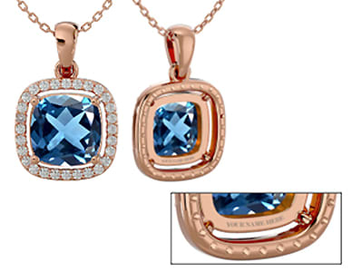 Personalize Your Blue Topaz Necklace