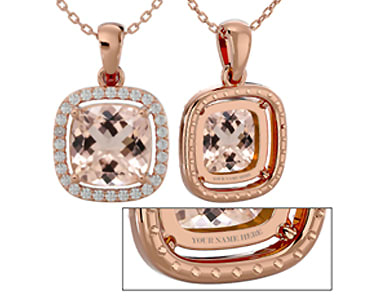 Personalize a Morganite Necklace