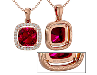 Personalize Your Ruby Necklace