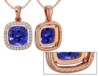 Personalize a Tanzanite Necklace