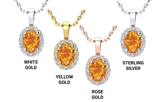 Precious Metal for a Citrine Necklace