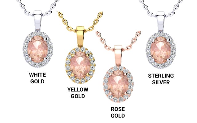 Precious Metal for a Morganite Necklace