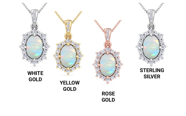 Precious Metal for an Opal Necklace