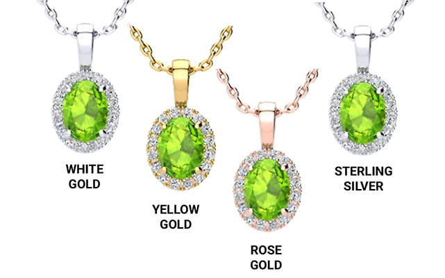 Precious Metal for a Peridot Necklace