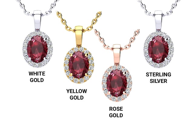 Precious Metal for a Ruby Necklace