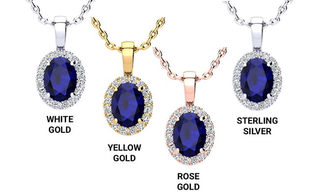 Precious Metal for a Sapphire Necklace