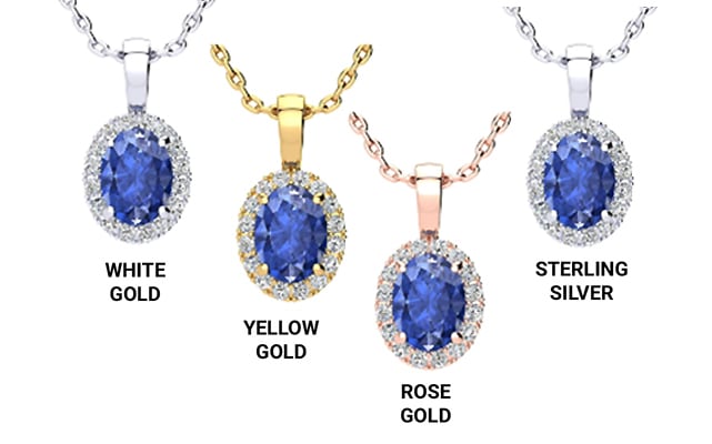 Precious Metal for a Tanzanite Necklace