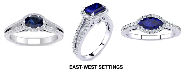 East-West Sapphire Ring