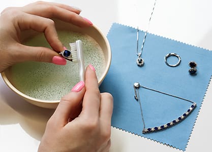How to Clean your Sapphire Earrings