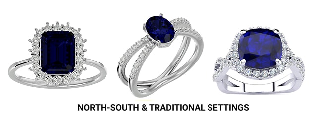 North-South Sapphire Ring