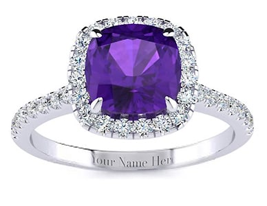 Personalize Your Amethyst Ring