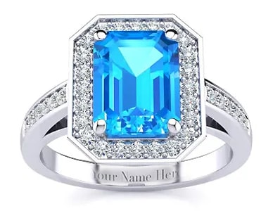 Personalize Your Blue Topaz Ring