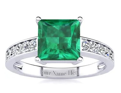 Personalize Your Emerald Ring