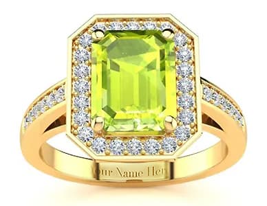 Personalize Your Peridot Ring