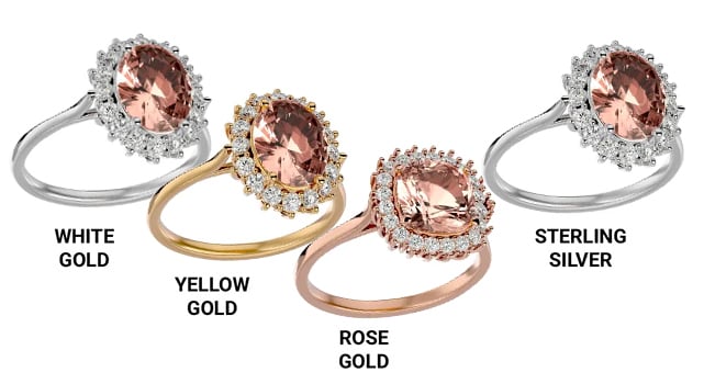 Precious Metal for a Morganite Ring