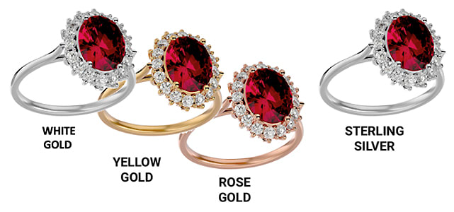 Precious Metal for a Ruby Ring