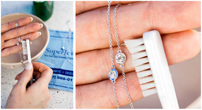 How to Clean your Diamonds By The Yard Necklace