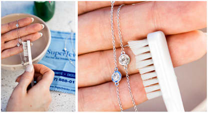 How to Clean your Diamonds By The Yard Necklace
