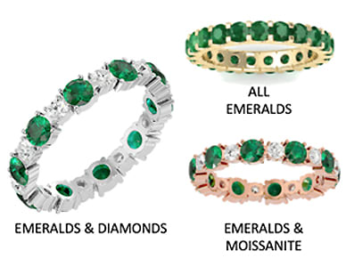 Emerald Eternity Band