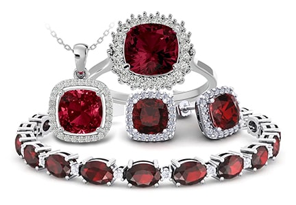Garnet Gemstone Jewelry
