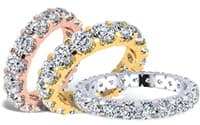 Moissanite Eternity Band