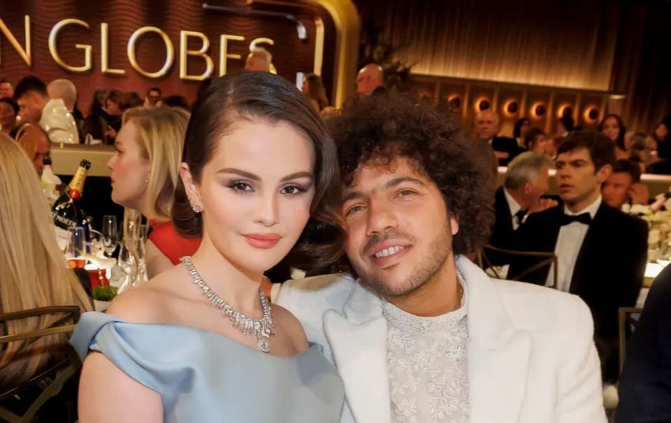 Selena Gomez and Benny Blanco. Beverly Hills, California.