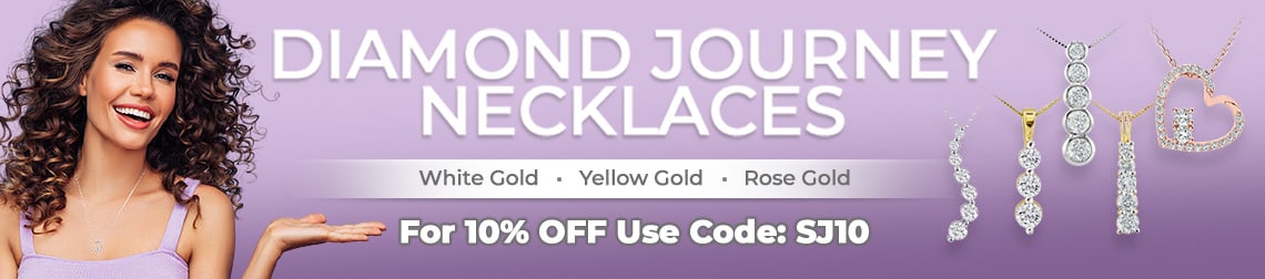 Diamond Journey Necklaces - White Gold • Yellow Gold • Rose Gold  - For 10% Off Use Code:Sj10