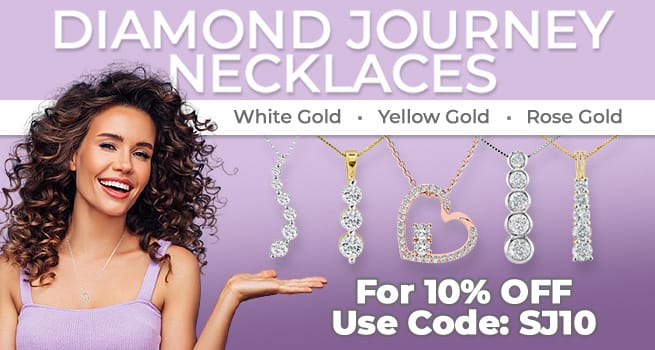 Diamond Journey Necklaces - White Gold • Yellow Gold • Rose Gold  - For 10% Off Use Code:Sj10