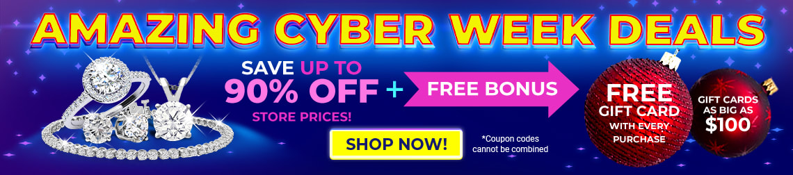 Amazing Cyber Week Deals. Save up to 90% Off Store Prices + Bonus FREE Gift Card WIth Every Purchase Code: SJCyber. Shop Now!