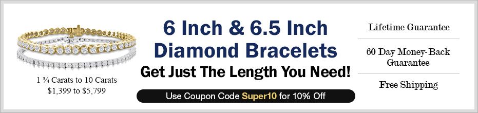 6 Inch and 6.5 Inch Diamond Bracelets