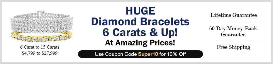 HUGE Diamond Bracelets 6 Carats & Up!
