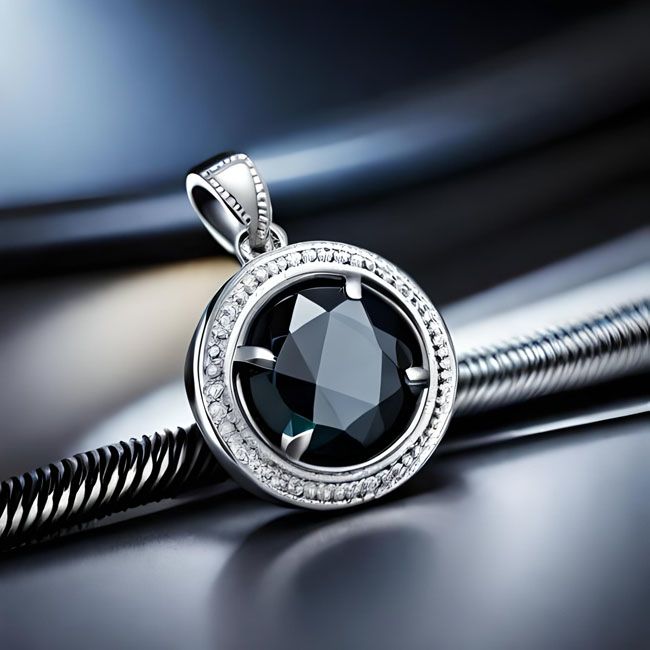 How can you tell if a black diamond pendant is real?