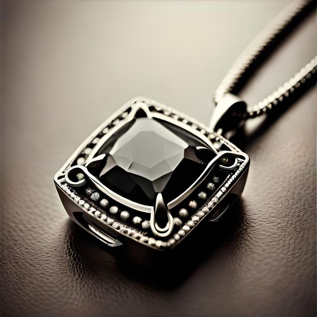 How to verify the authenticity of a black diamond pendant?