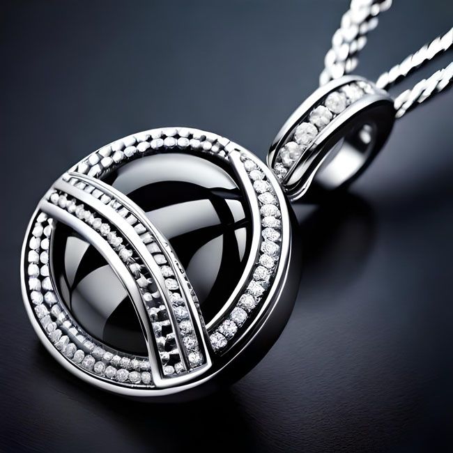 What are the different styles of black diamond pendants?