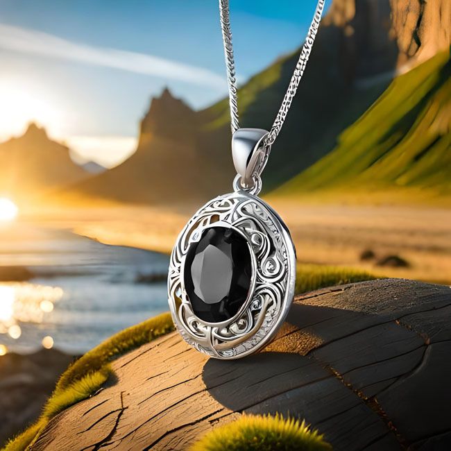 What are the popular cuts for black diamonds in pendants?