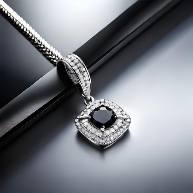 What are the price ranges for black diamond pendants?