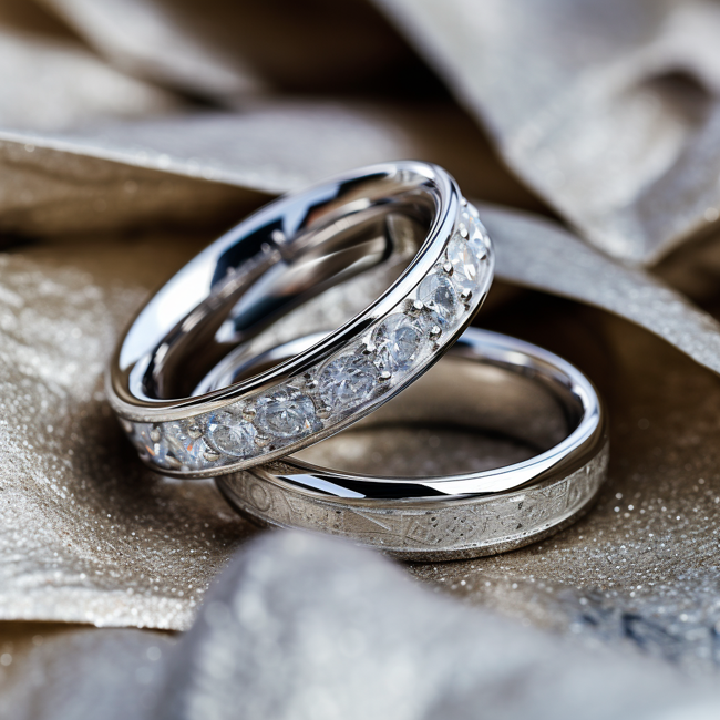 What are the differences between white gold and platinum diamond wedding rings?
