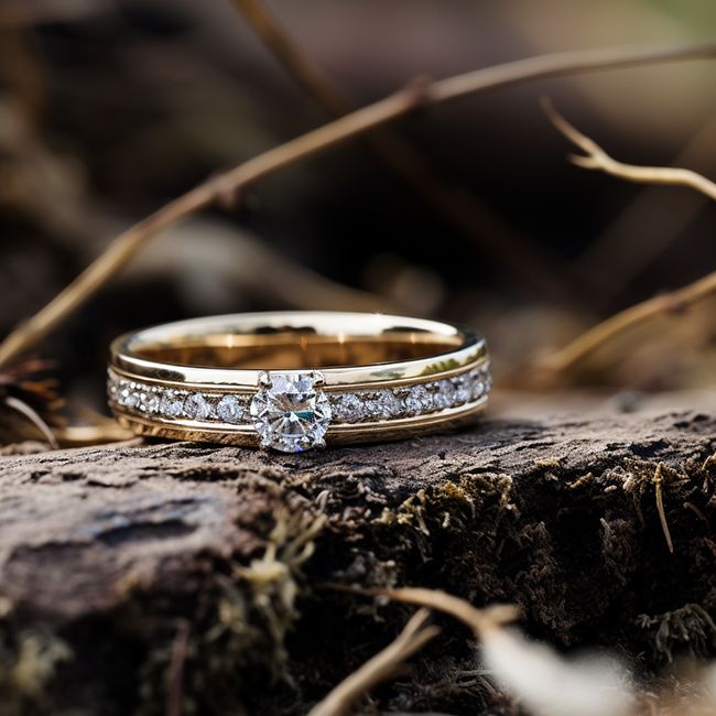 What is the process of custom designing a diamond wedding ring?