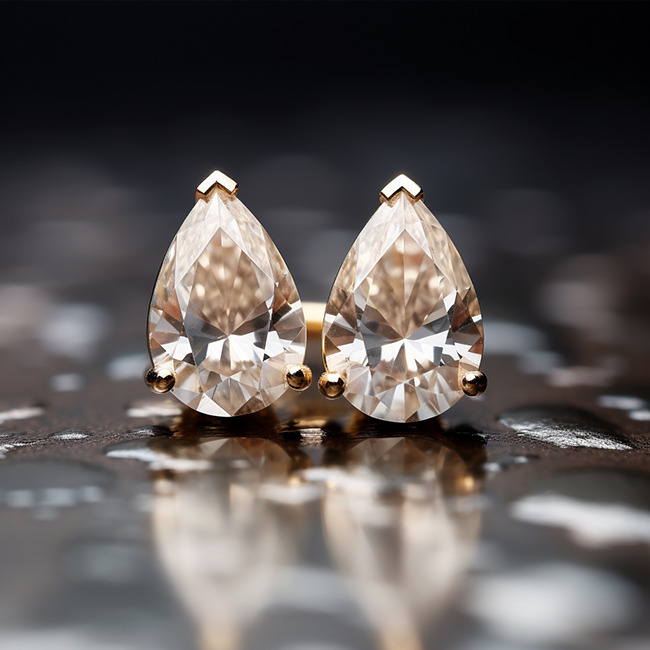 Are there color differences in lab grown diamond earrings?