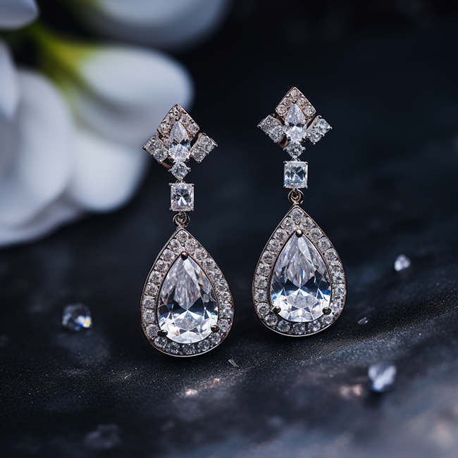 How to style with lab grown diamond earrings?