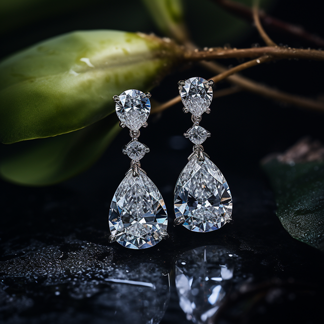 What are lab grown diamond earrings?