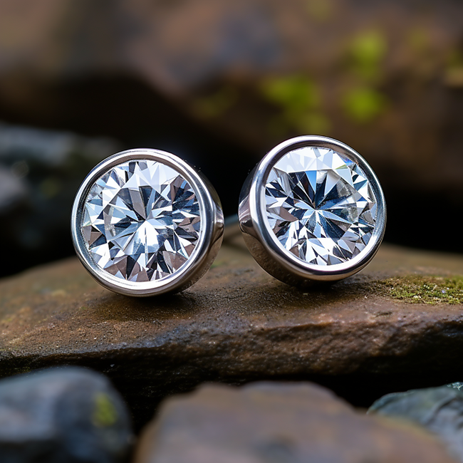 What are the latest designs in lab grown diamond earrings?