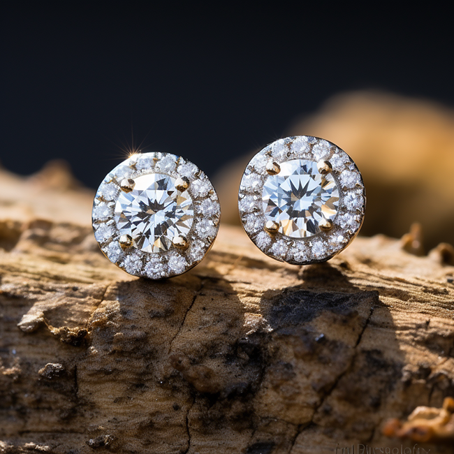 What makes lab grown diamonds a good choice for earrings?
