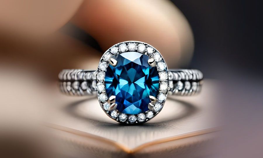 How to choose a blue diamond ring based on hand shape and size?