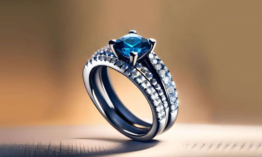 What are black blue diamond rings and how do they compare to traditional ones?