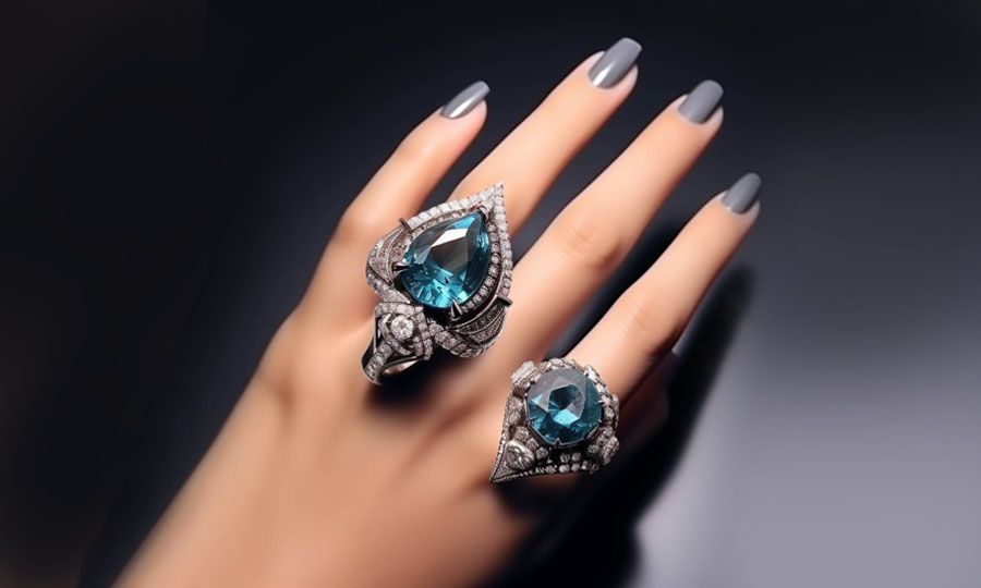 What are the best diamond shapes for blue diamond rings? Blue Diamond Ring