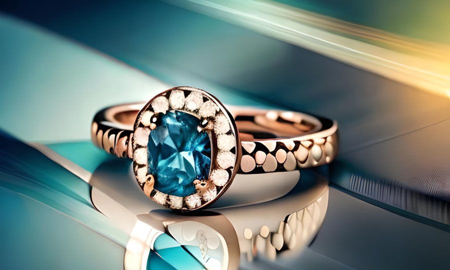 What are the price ranges for a blue diamond ring