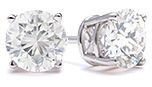 Huge Diamond Stud Earrings